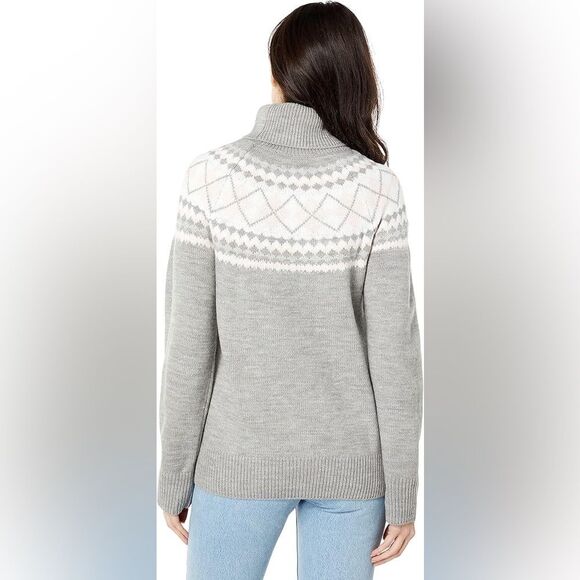 Tommy Hilfiger Fair Isle Nordic Knit Turtleneck Sweater Soft Cozy Women’s L - Picture 6 of 12